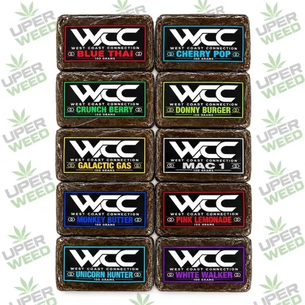 WCC Hash Deal - Choose 5 x 100g (Get 100g Free Each) 1KG Total - $2000