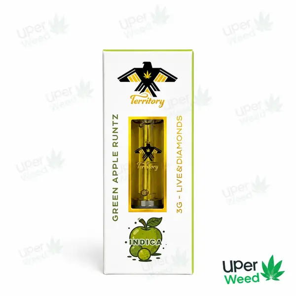Territory 3G Cartridges | Live Diamonds Green Apple Runtz Indica