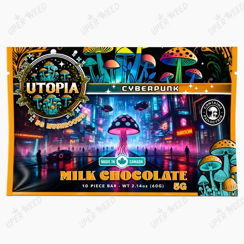 Utopia 5000mg - Psilocybin Chocolate - Milk Chocolate 5G photo 1