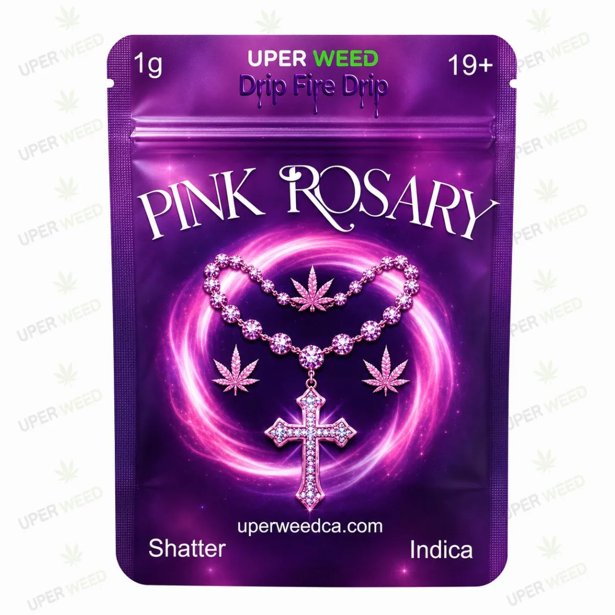 Uper Weed Shatter - Pink Rosary photo 1